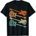 thumbnail image 1 of Retro Bass Guitar T-Shirt Black Small, 1 of 4