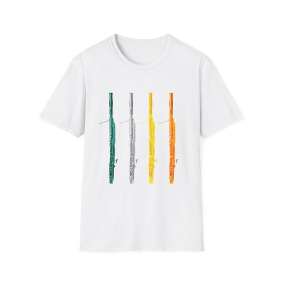 Retro Bassoonist Musical Instruments Gift	Vintage Bassoon Musician Instrument Graphic Men Women Unisex Softstyle T-Shirt
