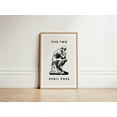 thumbnail image 1 of Retro Bathroom Printable Guest Family Art, Unframed Paper Poster 16x20in, 1 of 4