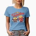 thumbnail image 1 of Retro Be My Valentine with Burger & Fries, Valentine's Day Gift, Baby Blue T-Shirt, 2XL, 1 of 5