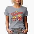 thumbnail image 1 of Retro Be My Valentine with Burger & Fries, Valentine's Day Gift, Heather Grey T-Shirt, Medium, 1 of 5