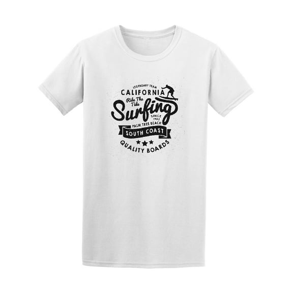 Retro Beach California South Coast T-Shirt - Image by Shutterstock, Male Large