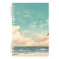 thumbnail image 1 of Retro Beach Sky Spiral Journal Notebook College Ruled Notebook 8.3" x 5.7" A5 Lined Thick Paper Page, 1 of 6