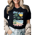 thumbnail image 1 of Retro Beach Stay Salty Christian Graphic Tees Womens T shirt White/Black S-5XL Shirts Casual Religious Tops, 1 of 4