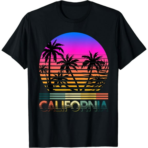 Retro Beach Tropical Californian Summer CA California T-Shirt
