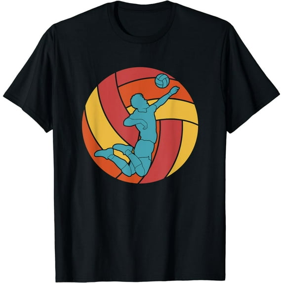 Retro Beach Volleyball Vball - Vintage Volleyball T-Shirt