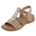 thumbnail image 1 of Retro Beaded Sandals Summer Women Fashion Comfortable Large Size Slippers Non-slip Flat Bottom Shoes, 1 of 8