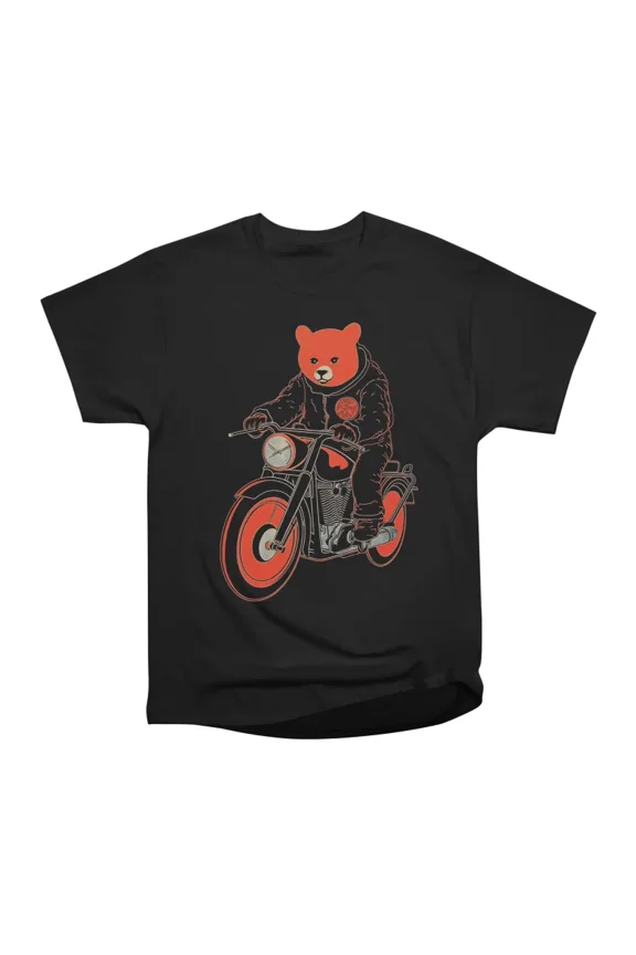 Retro Bear Biker T-Shirt Tee Gift For Him Merch For Her Apparel For Friend