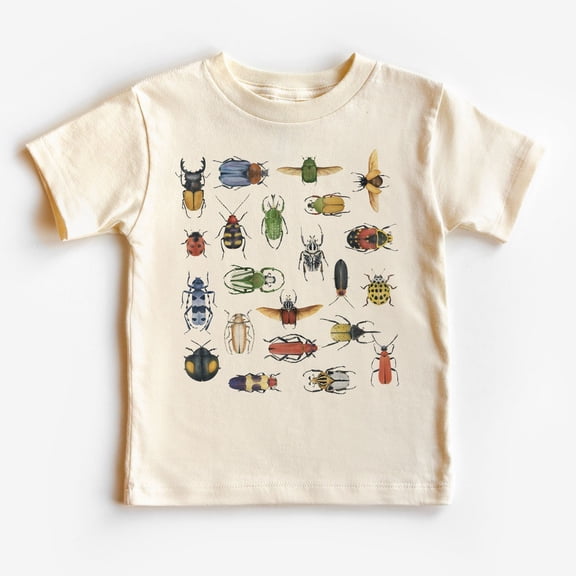 Retro Beetle Bugs Toddler Shirt - Entomology Children'S Clothing - Future Entomologist - Beetles Species - Boho Kids & Youth Shirts TODDLER SHORT SLEEVE TEE BELLA CANVAS 3001T