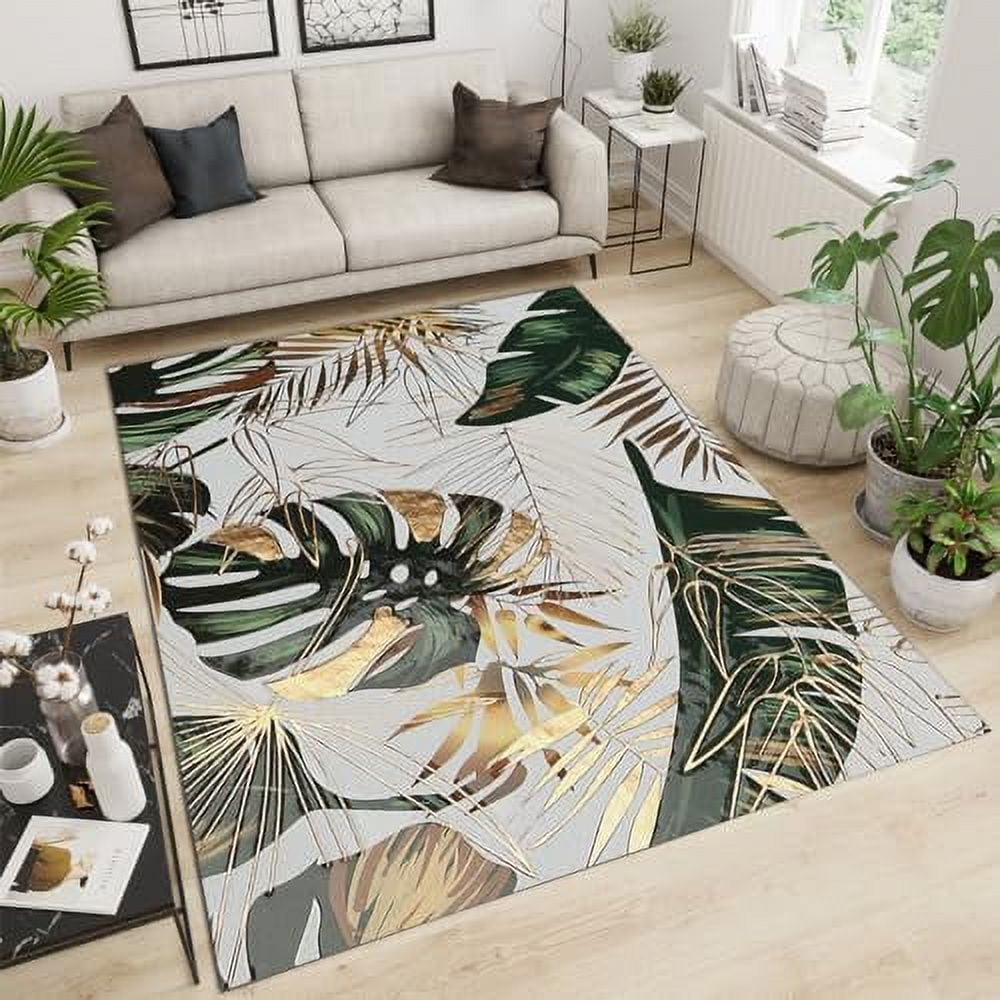 Retro Beige Wood Grain Pattern Area Rug Modern Distressed Interior
