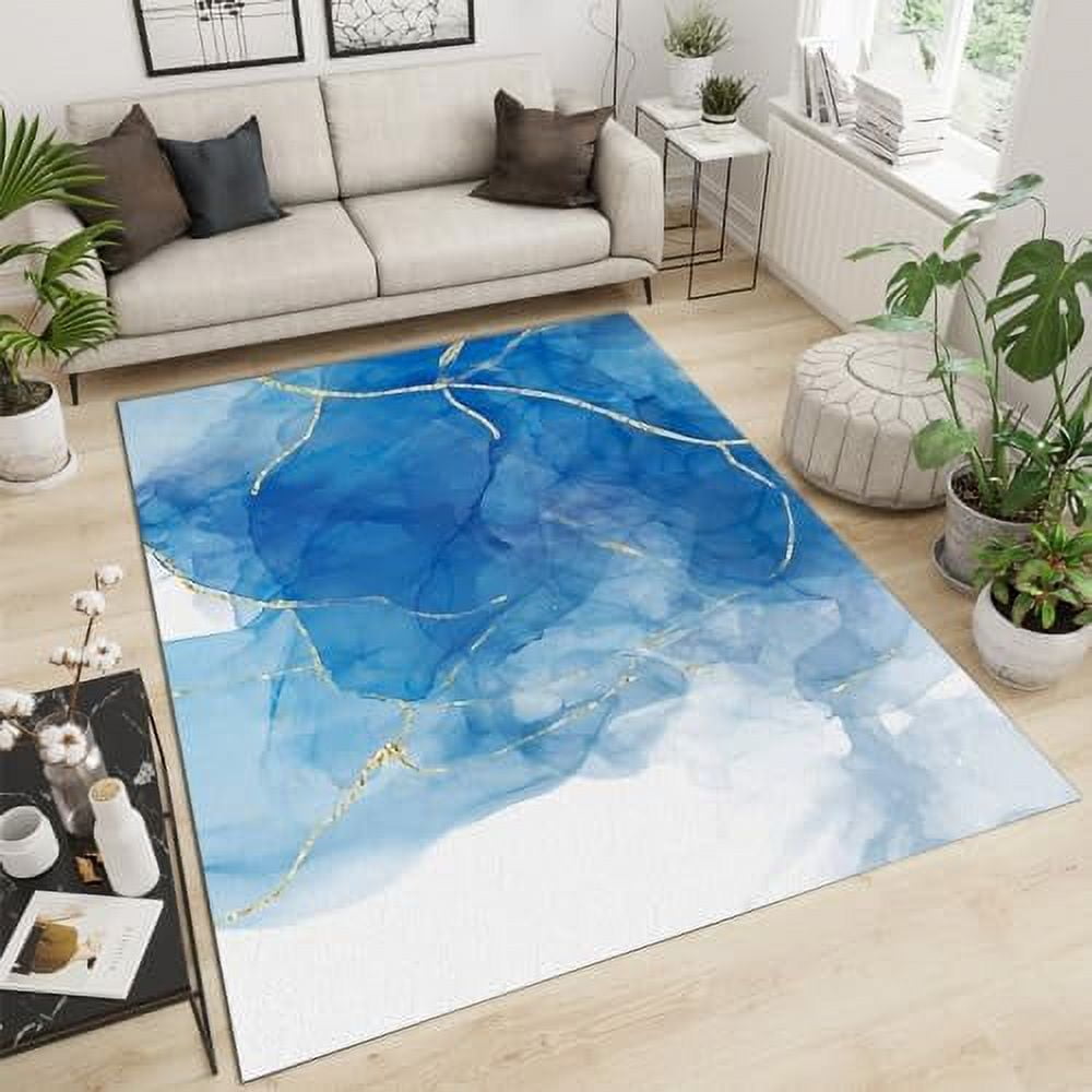 Retro Beige Wood Grain Pattern Area Rug Modern Distressed Interior