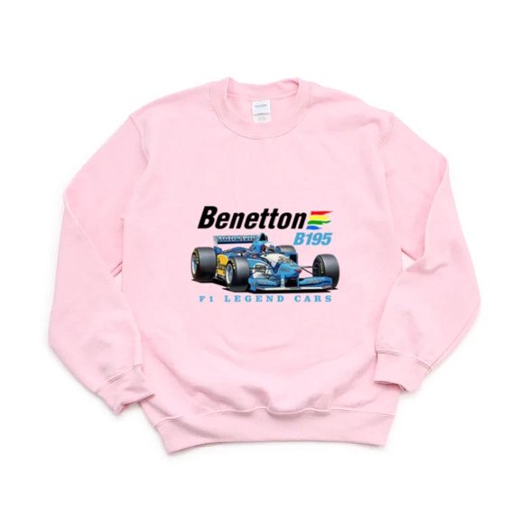 Retro Benetton B195 F1 Legend Car 90s Formula 1 Schumacher Racing Fan Sweatshirt Unisex, up to 5XL