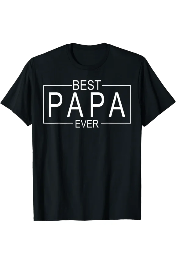 Retro Best Papa Ever Father's Day T-Shirt Perfect Gift for Dad