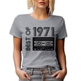 thumbnail image 1 of Retro Best of 1971, Retro Cassette Tape, 70s Music, Heather Grey T-Shirt, 3XL, 1 of 5