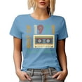 thumbnail image 1 of Retro Best of 1971, Retro Cassette Tape, Limited Edition, Birthday Year, Baby Blue T-Shirt, Small, 1 of 5