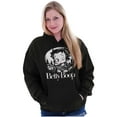 thumbnail image 1 of Retro Betty Boop Biker Cartoon Wink Hoodie Sweatshirt Women Brisco Brands S, 1 of 4