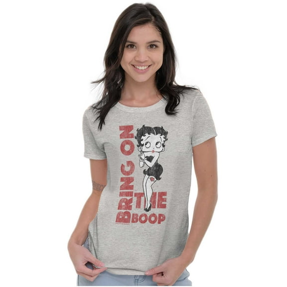 Retro Betty Boop Cartoon Bring It On Women's Plus Size Shirt Brisco Brands 3X