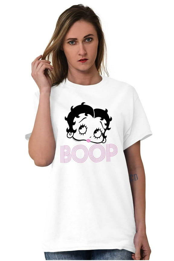 Retro Betty Boop Cartoon Character Women Plus Size Graphic Tee Tees Brisco Brands 2X