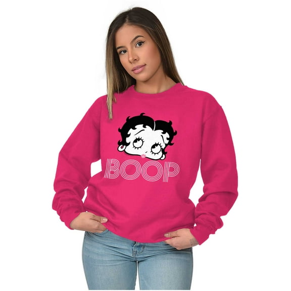 Retro Betty Boop Cartoon Character Women Plus Size Sweatshirt Brisco Brands 2X