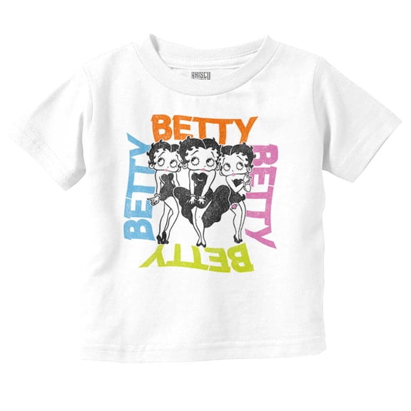 Retro Betty Boop Cartoon Fashionista Youth T Shirt Tee Girls Infant Toddler Brisco Brands 4T