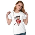 thumbnail image 1 of Retro Betty Boop Cartoon Hearts Women's T Shirt Ladies Tee Brisco Brands S, 1 of 5