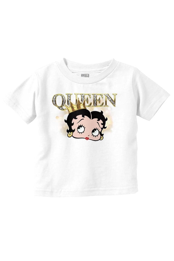 Retro Betty Boop Cartoon Queen Crown Youth T Shirt Tee Girls Infant Toddler Brisco Brands 6M