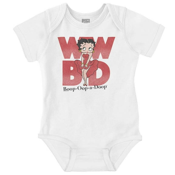 Retro Betty Boop Cartoon WWBD Funny Bodysuit Jumper Girls Infant Baby Brisco Brands 12M