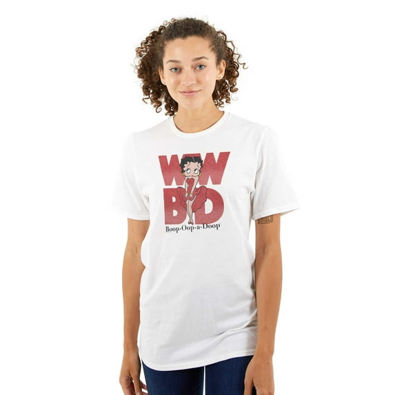 Retro Betty Boop Cartoon WWBD Funny Women Plus Size Graphic Tee Tees Brisco Brands 2X