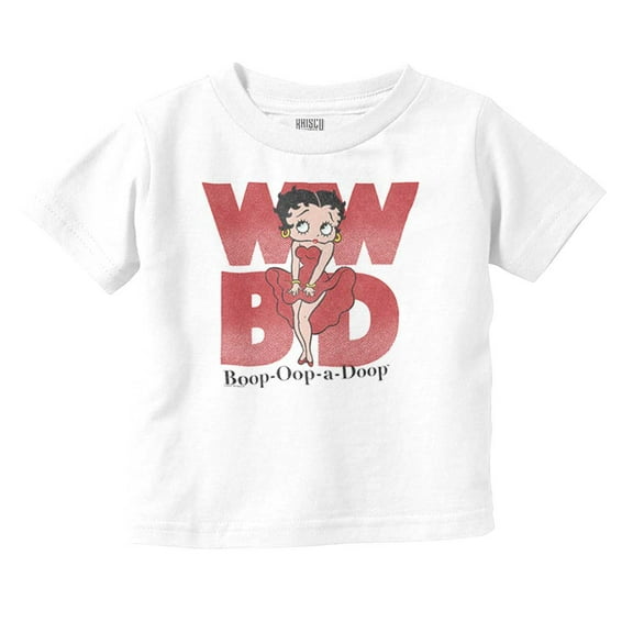 Retro Betty Boop Cartoon WWBD Funny Youth T Shirt Tee Girls Infant Toddler Brisco Brands 5T