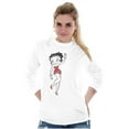 thumbnail image 1 of Retro Betty Boop Cartoon Wave Dancer Women's Long Sleeve T Shirt Brisco Brands S, 1 of 5