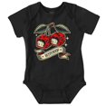 thumbnail image 1 of Retro Betty Boop Cherry Dice Tattoo Bodysuit Jumper Girls Infant Baby Brisco Brands NB, 1 of 1