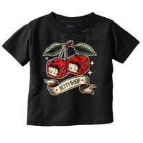 Retro Betty Boop Cherry Dice Tattoo Youth T Shirt Tee Girls Infant Toddler Brisco Brands 6M