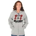 thumbnail image 1 of Retro Betty Boop Hashtag Sassy Women Plus Size Zipper Hoodie Brisco Brands 5X, 1 of 3