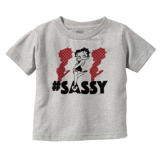 Retro Betty Boop Hashtag Sassy Youth T Shirt Tee Girls Infant Toddler Brisco Brands 4T