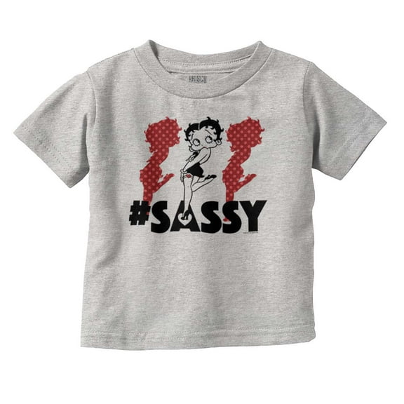 Retro Betty Boop Hashtag Sassy Youth T Shirt Tee Girls Infant Toddler Brisco Brands 4T