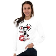 Retro Betty Boop Hugs Kisses XO Love Womens Long Sleeve T Shirt Brisco Brands S