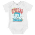 thumbnail image 1 of Retro Betty Boop Spread Kindness Bodysuit Jumper Girls Infant Baby Brisco Brands NB, 1 of 7