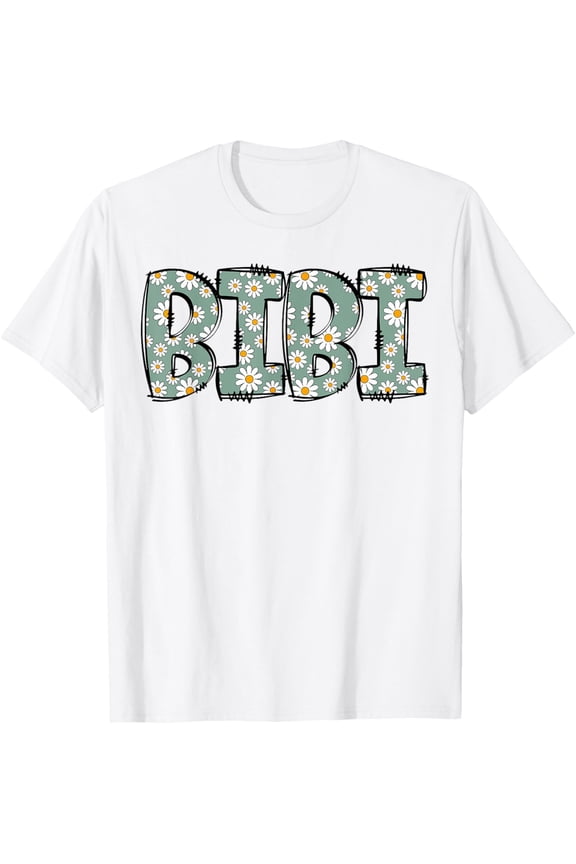 Retro Bibi Colorful Flowers Groovy Daisy Flower T-Shirt