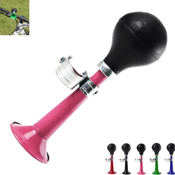 Retro Bicycle Air Horn, Loud Hand Squeeze Bike Bell with Adjustable Clamp for Bike Handlebar Cycling Accessory