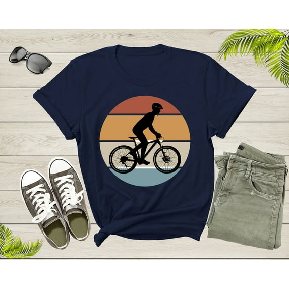 Retro Bicycle Lover Gift Idea Shirt Women Men Kids Boys Girls Bicycle Themed Tshirt Design Bike Lover Birthday Present Dad Mom T-shirt