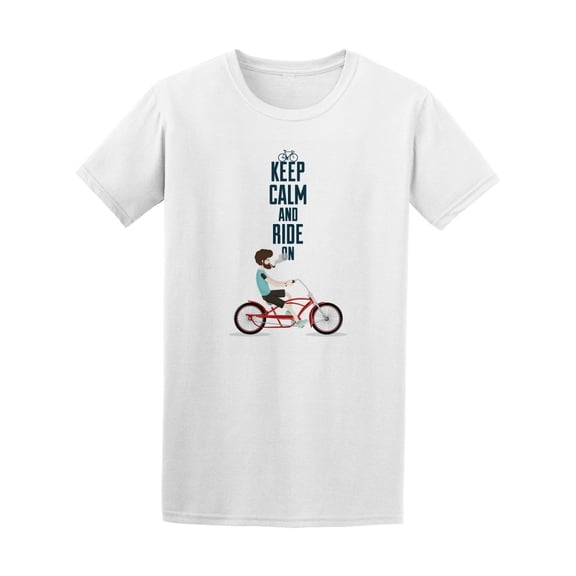 Retro Bicycle With Hipster Keep T-Shirt Men -Image by Shutterstock, Male Small