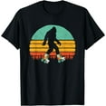 thumbnail image 1 of Retro Bigfoot Roller Skating Sasquatch 80s Skater Graphic T-Shirt Black 3X-Large, 1 of 3