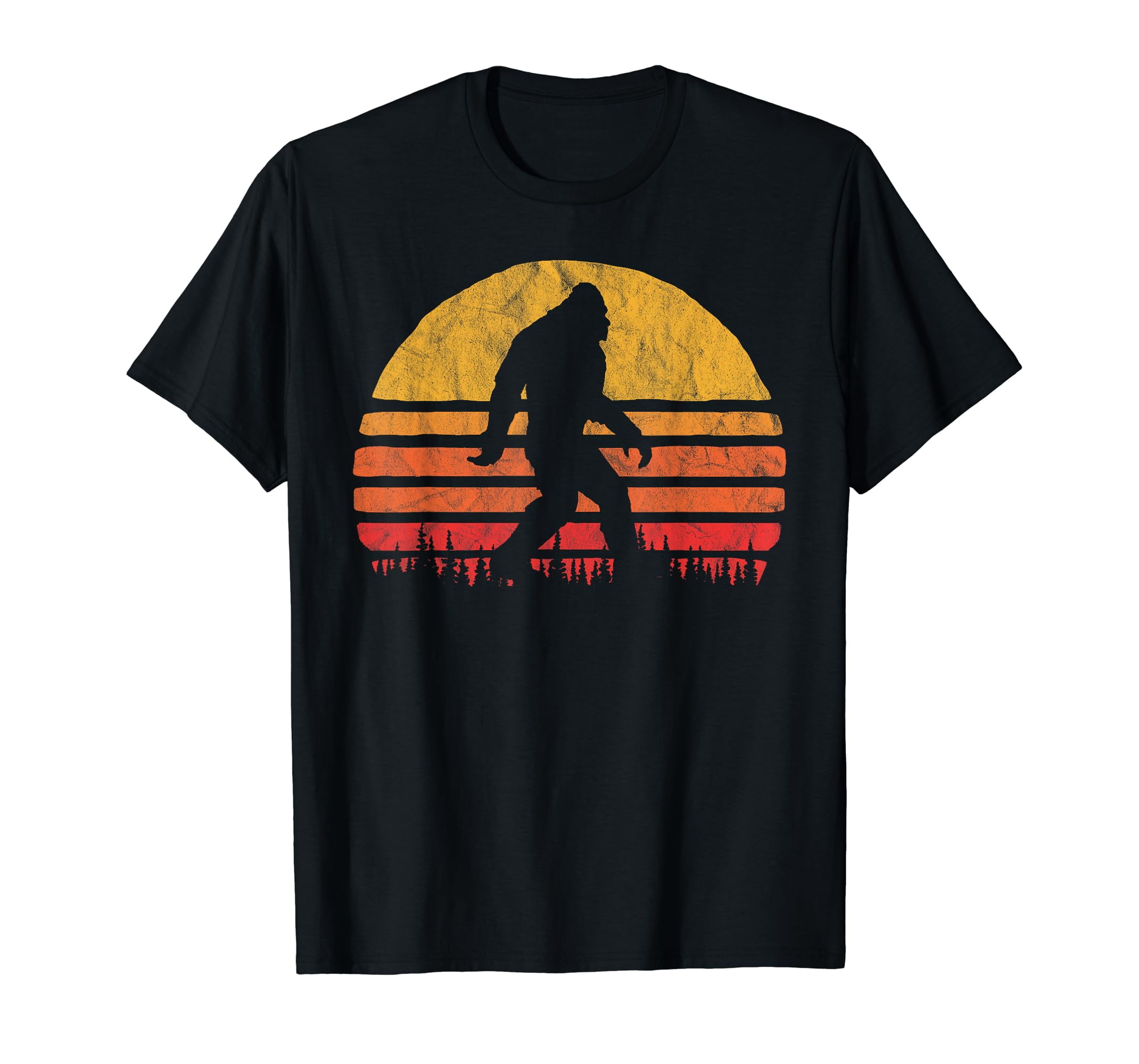 Retro Bigfoot Silhouette Sun Believe! Original 80's Graphic T-Shirt ...