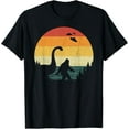 thumbnail image 1 of Retro Bigfoot Ufo Abduction 80s Sasquatch Loch Ness Monster T-Shirt, 1 of 5