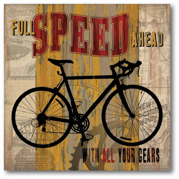 Retro Bike I Gallery-Wrapped Canvas Wall Art, 16x16