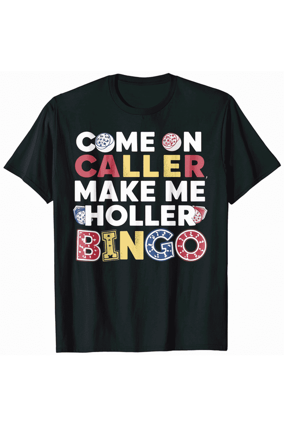 Retro Bingo Caller Fanatic T-Shirt Men Women Unisex Funny Game Tee