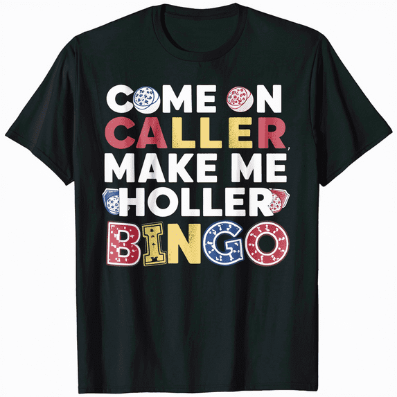 Retro Bingo Caller Fanatic T-Shirt Men Women Unisex Funny Game Tee
