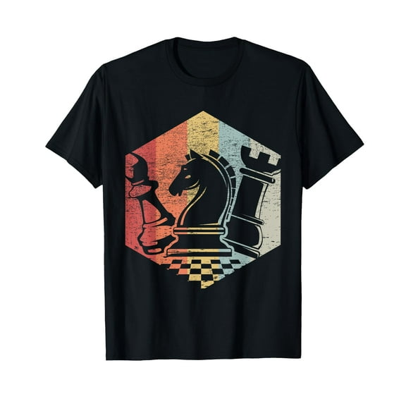 Retro Bishop Horse Rook | Funny Chess Shirt Gift Idea T-Shirt