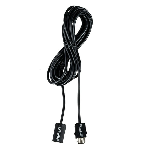 Retro-Bit 10FT Extension Cable for NES Classic Controller, Black
