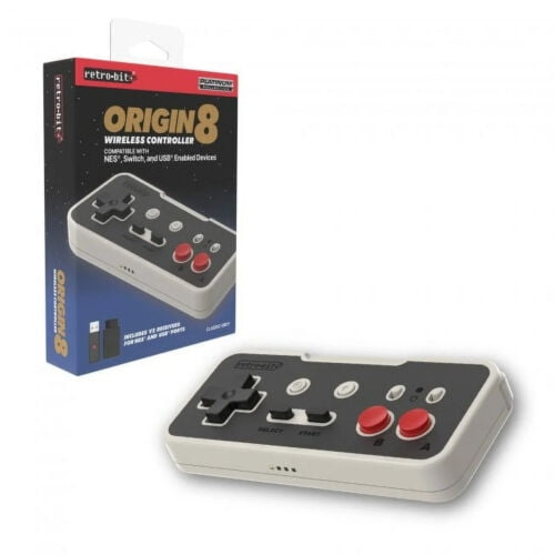 Retro-Bit Origin8 2.4 GHz Wireless Controller for Nintendo NES/Switch/USB Catalog